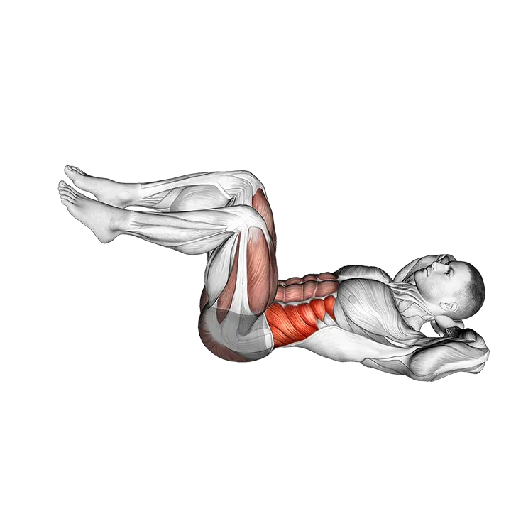 Air bike exercise animation (Male)