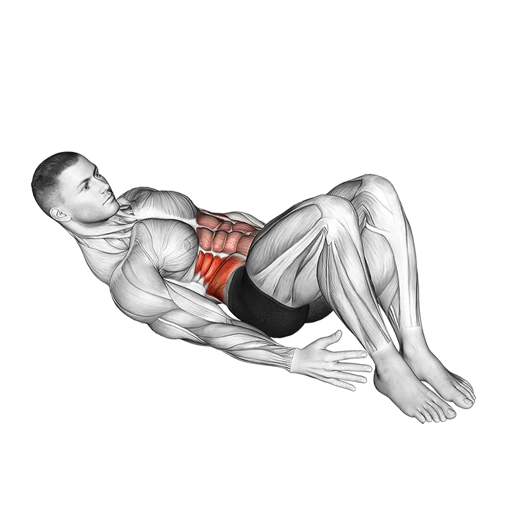 Alternate Heel Touchers exercise animation (Male)