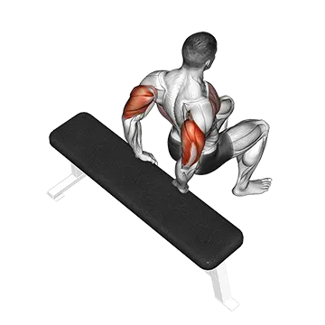 Bench Dip (knees bent)