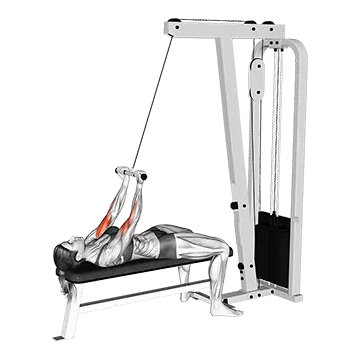 Cable Lying Close-grip Curl