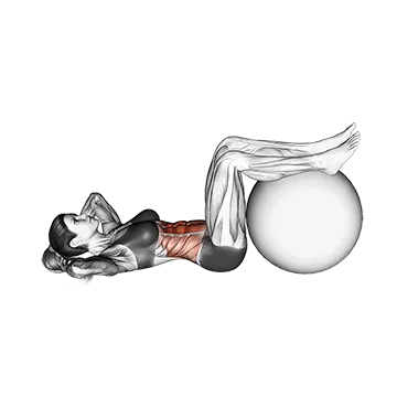 Crunch (legs on stability ball)