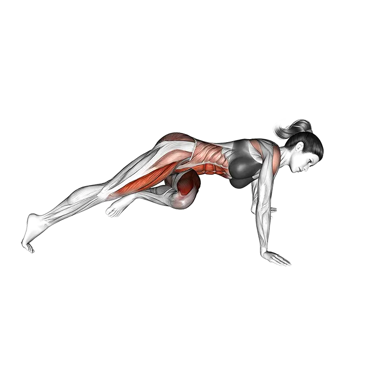 Grasshopper Push-up exercise animation (Female)