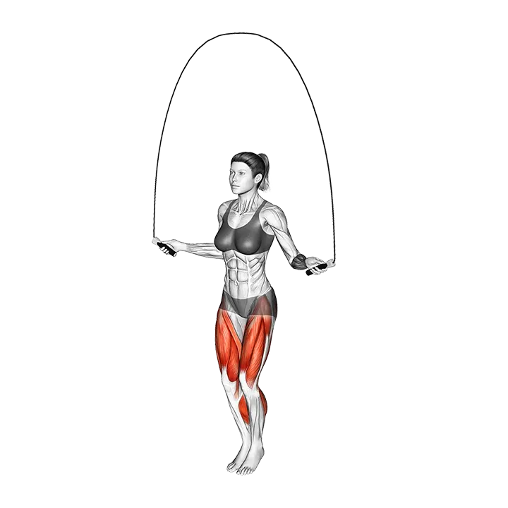 Jump Rope exercise animation (Female)