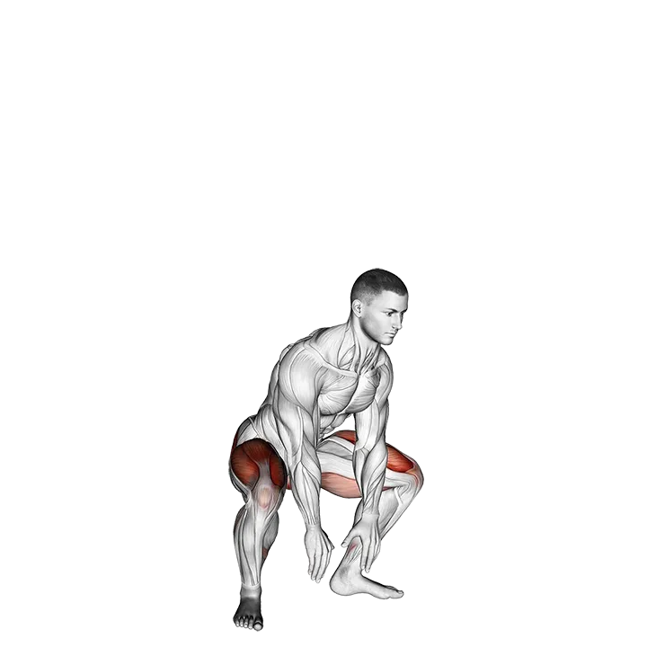 Jump Squat (version 2) exercise animation (Male)