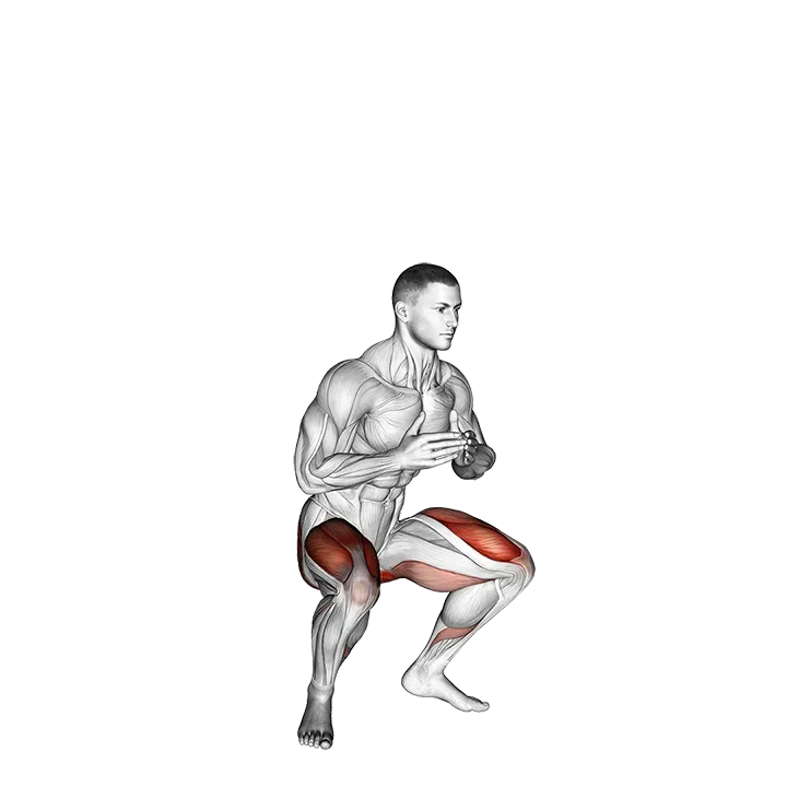 Jump Squat exercise animation (Male)
