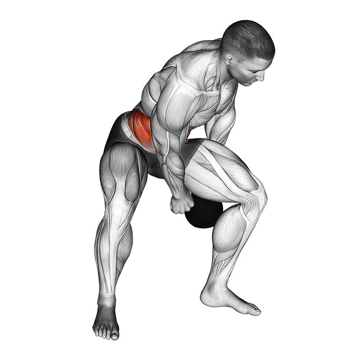 Kettlebell Figure 8 exercise animation (Male)