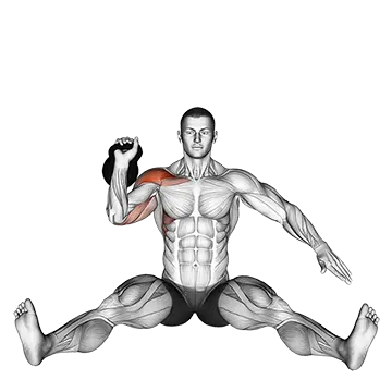 Kettlebell Seated Press