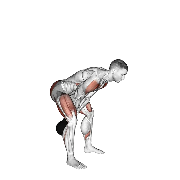 Kettlebell Swing exercise animation (Male)