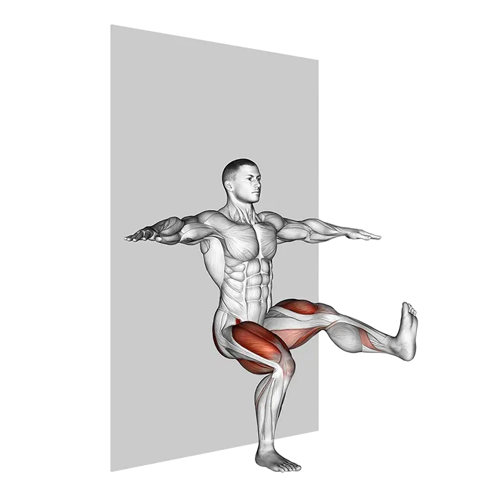 Kick out Sit exercise animation (Male)