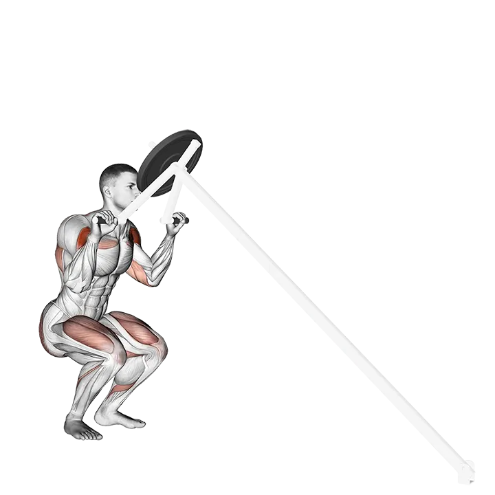 Lever Shoulder Press (plate loaded) exercise animation (Male)