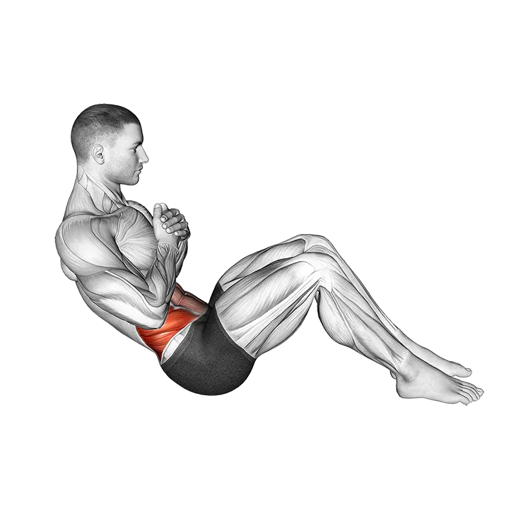 Russian Twist exercise animation (Male)