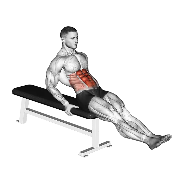 Seated Leg Raise exercise animation (Male)