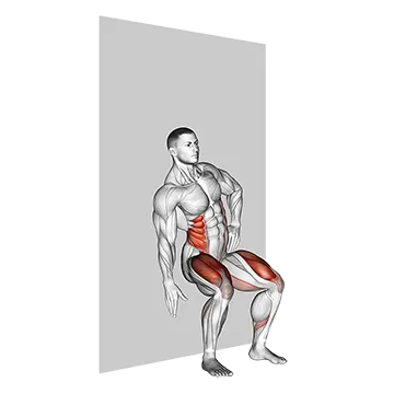Seated Side Crunch (Wall)