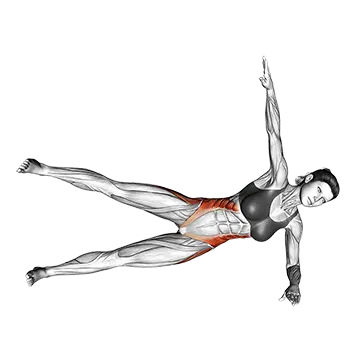 Side Bridge Hip Abduction (star)