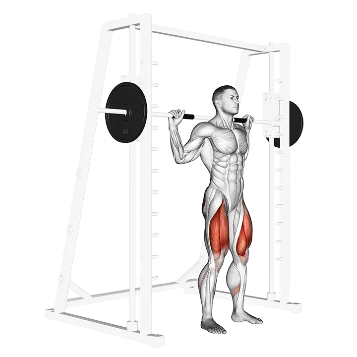 Smith Squat exercise animation (Male)