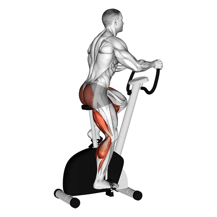 Stationary Bike Walk exercise animation (Male)
