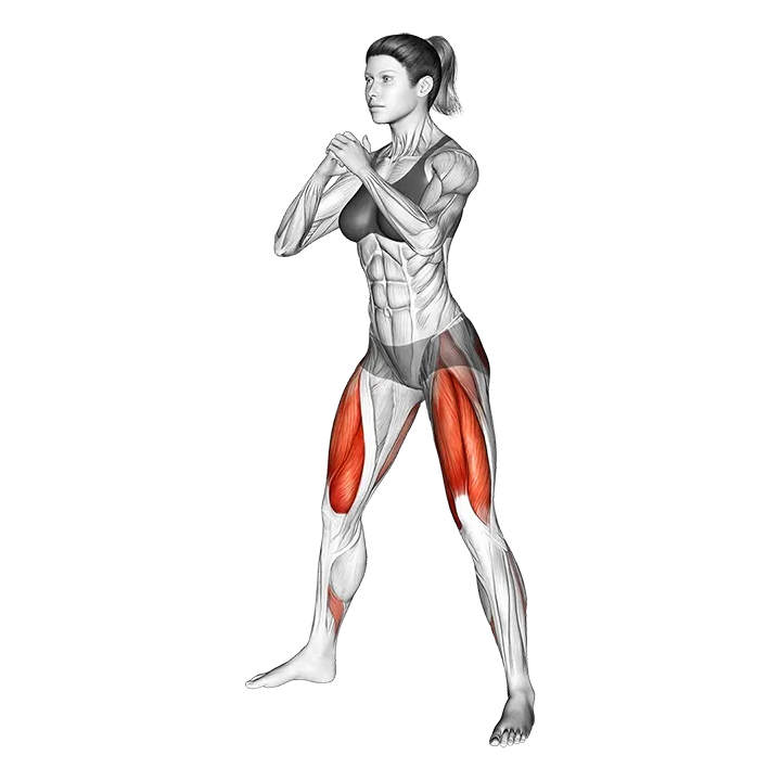 Sumo Squat exercise animation (Female)
