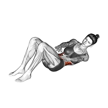 Twisting Crunch (arms straight)