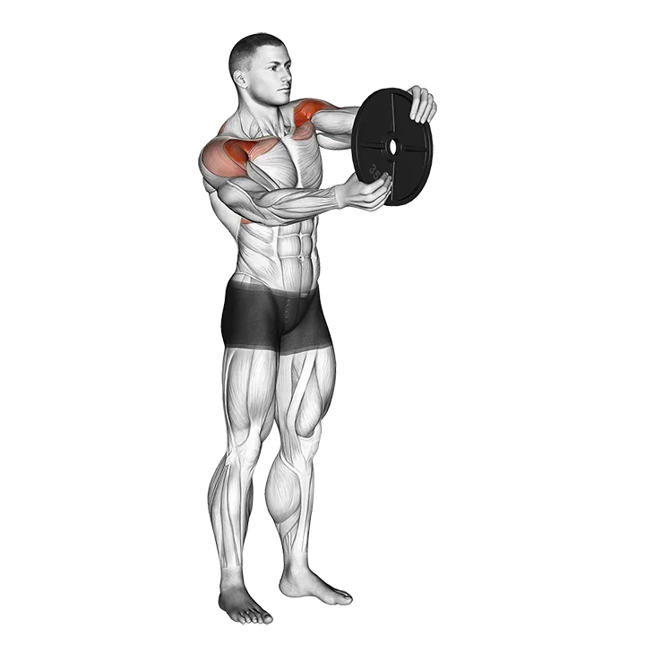 Weighted Round Arm exercise animation (Male)