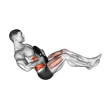 Weighted Russian Twist (legs up)