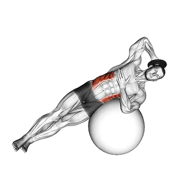 Weighted Side Bend (on stability ball)
