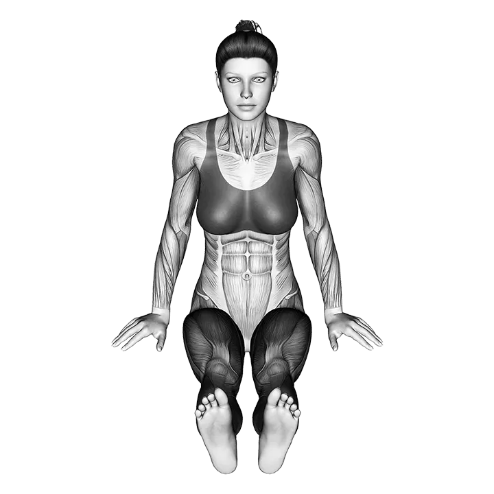 Lotus Pose Padmasana exercise animation (Female)