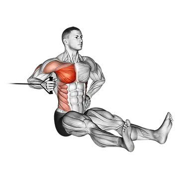 Band one arm twisting chest press