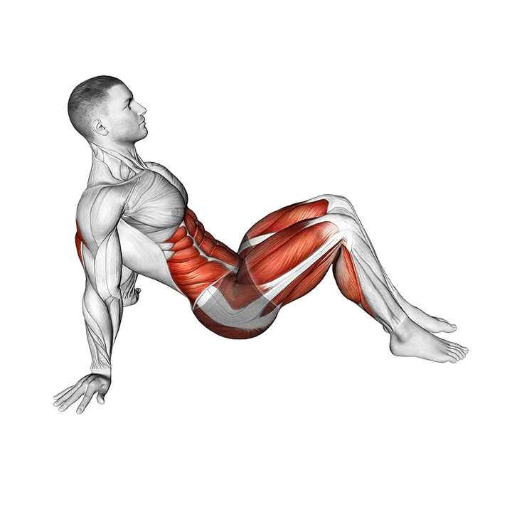 Table Top Bridge Jack exercise animation (Male)