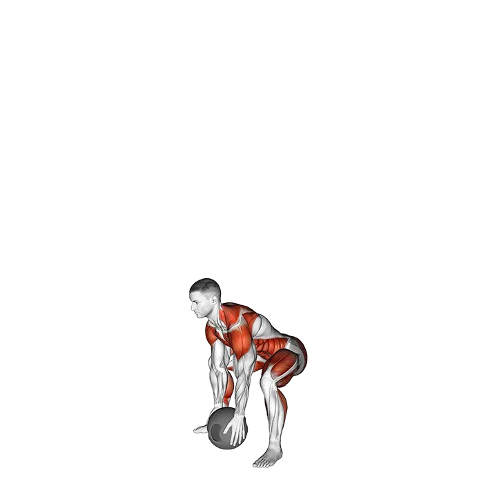 Medicine Ball Backward Overhead Toss exercise animation (Male)