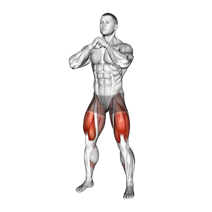 Clock Goblet Squat exercise animation (Male)