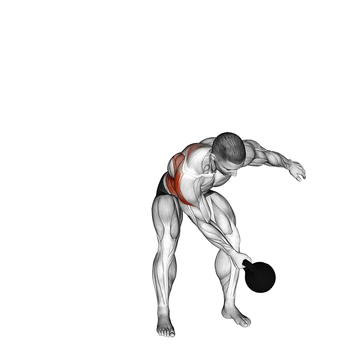 Kettlebell Side Swing exercise animation (Male)