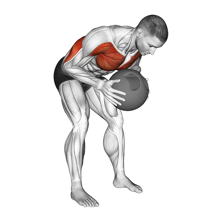Medicine Ball Horizontal Smash exercise animation (Male)