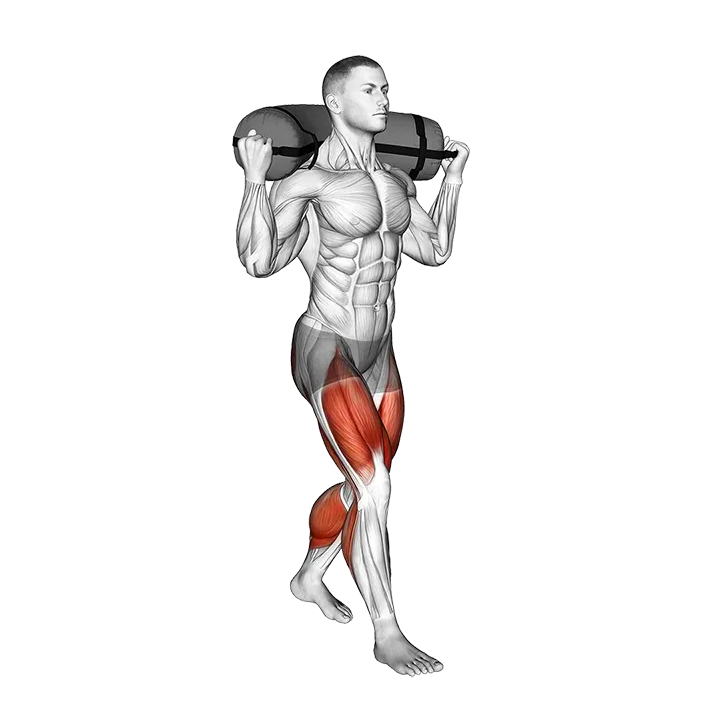 Weighted Sandbag Carry (Shoulders) exercise animation (Male)