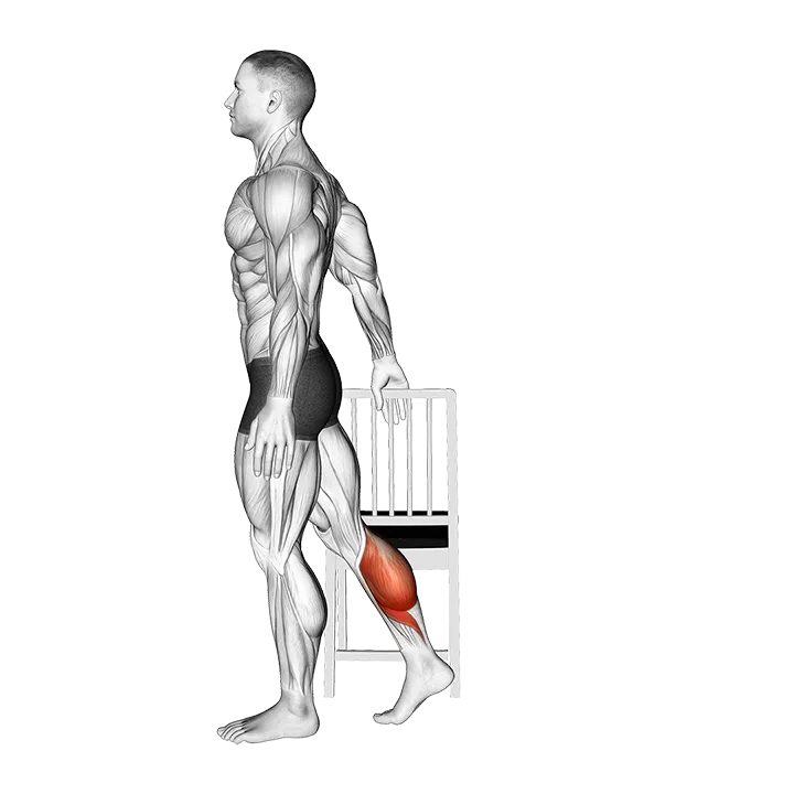 Standing Single Leg Calf Rock exercise animation (Male)