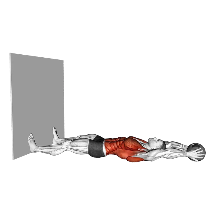 Medicine Ball Sit-up Slam exercise animation (Männlich)