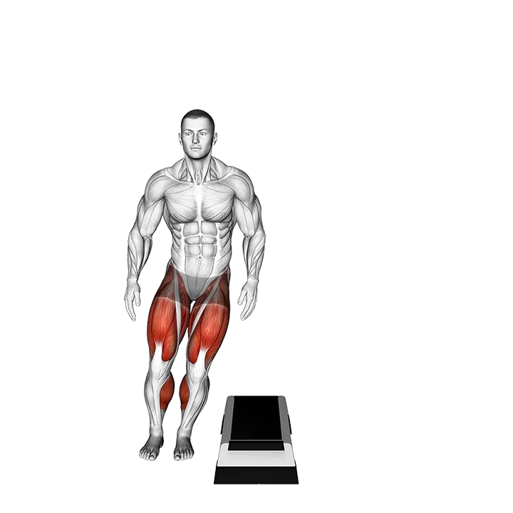 Side to Side Jump over StepBox exercise animation (Male)