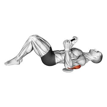 Stick Lying Single Arm Triceps Stretch