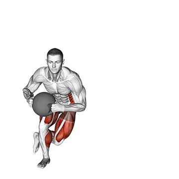 Medicine Ball Skater Hop