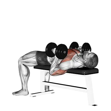 Dumbbell Lying Hammer Press (version 2)