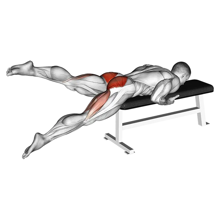 Flutter Kicks (version 2) exercise animation (Male)