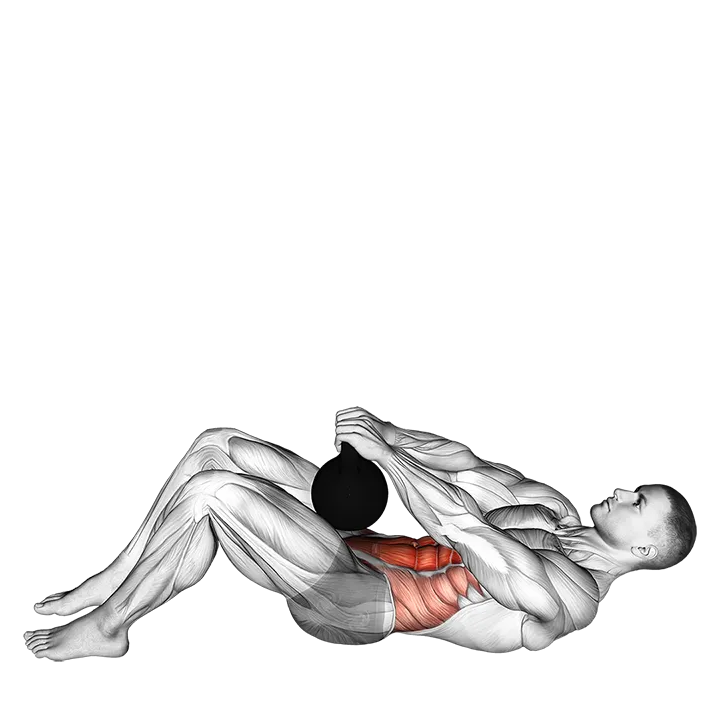 Kettlebell Sit-up exercise animation (Male)