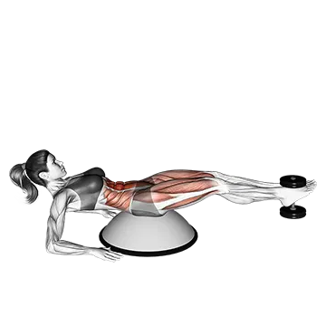 Weighted V-Crunch (on bosu ball)