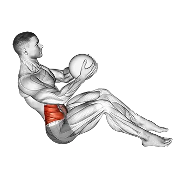 Russian Twist (with medicine ball)