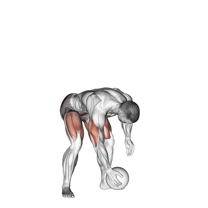Medicine Ball Chest Push from 3 Point Stance exercise animation (Male)