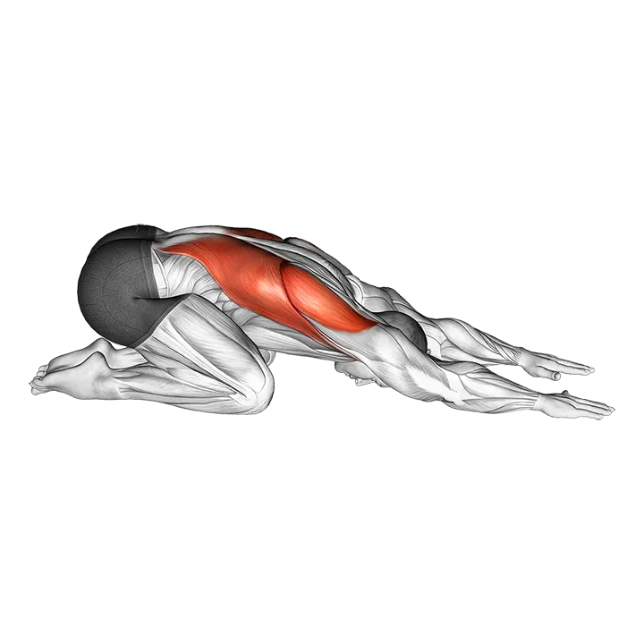 Back Stretch exercise animation (Hombre)