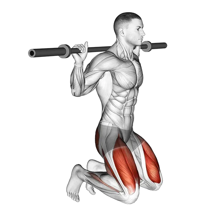 Kneeling Jump Squat exercise animation (Male)