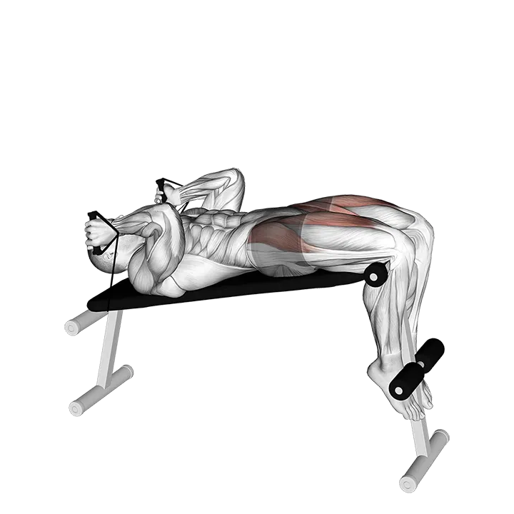 Band Decline Sit-up exercise animation (Male)