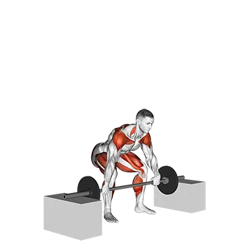 Barbell Power Snatch From Blocks