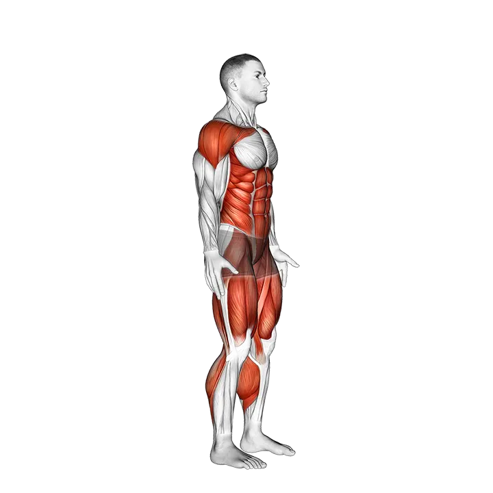 Double Leg Butt Kick exercise animation (Male)