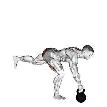 Kettlebell One Legged Deadlift